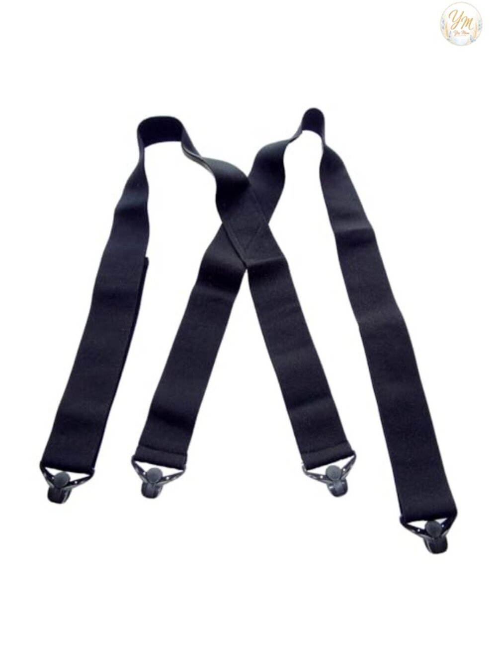 Airport Friendly 2" Wide Hidden Suspenders with Gripper Clasps for Men